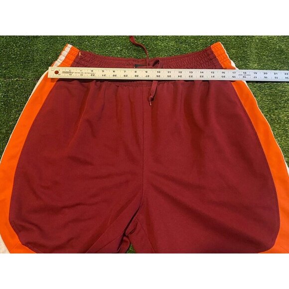 Virginia Tech Hokies shorts mens large red orange adidas basketball VT 24 - Picture 6 of 9